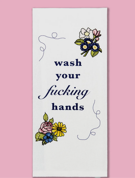 Wash Your Fucking Hands Dishtowel